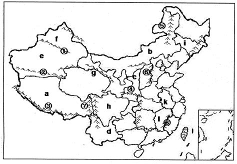 中國地理填圖|中國地理填圖（氣候 水文 行政區 地形）